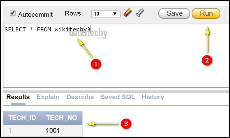  oracle foreign key select table 1 output